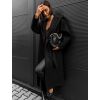 56463 3 cerny elegantni kabat walles s kapuci