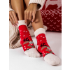 57150 3 cervene ponozky blanket s vanocnimi motivy