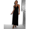 Čierne elegantné šaty BEATRICE s viazaním