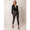 Černé elegantní body DEBBY s výstřihem do V (Veľkosť ONESIZE)
