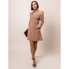 Svetlohnedé elegantné šaty CORAY