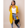 Tmavě žlutý pletený oversize cardigan SCAR (Veľkosť ONESIZE)