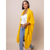 Tmavě žlutý pletený oversize cardigan SCAR (Veľkosť ONESIZE)