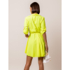 Neon žlté ľahké šaty FOGGY s gombíkmi