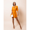 Oranžové ľahké šaty FOGGY s gombíkmi