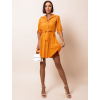 Oranžové ľahké šaty FOGGY s gombíkmi