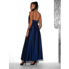 Tmavomodré elegantné dlhé šaty FAIRYTALE