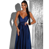 Tmavomodré elegantné dlhé šaty FAIRYTALE