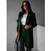 Smaragdové elegantní sako CASTIEL otevřeného stylu (Veľkosť ONESIZE)