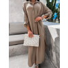 63849 svetle hnede dlouhe kosilove saty nessy