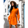 Oranžové košeľové šaty SIERRA na gombíky