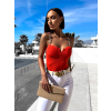 Oranžové elegantní body CHLOWEN (Veľkosť M/L)