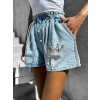 Světle modré denim kraťasy HENNOSI (Veľkosť M/L)
