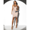 68360 12 bezove elegantni saty timestis se stribrnym detailem