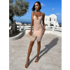 68360 3 bezove elegantni saty timestis se stribrnym detailem