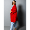 Červené elegantní sako CASTIEL otevřeného stylu (Veľkosť ONESIZE)