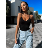 Černé žebrované body BOLTANY (Veľkosť M/L)