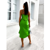 Svetlo zelené elegantné šaty ASTRILITH s riasením