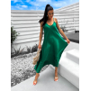Zelené lesklé elegantné šaty CARDLINE