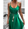 Zelené lesklé elegantní šaty CARDLINE (Veľkosť ONESIZE)