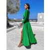 Zelené dlhé elegantné šaty JOELLIAN