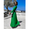 Zelené dlhé elegantné šaty JOELLIAN