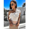 Bílé elegantní body VOLDERY (Veľkosť ONESIZE)