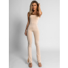 Krémový elegantný overal LICEYNI bez ramienok