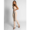 Krémový elegantný overal LICEYNI bez ramienok