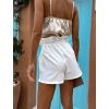 Bílé elegantní kraťasy GARRE na zavazování (Veľkosť L)