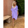 Fialové oversize šaty NOVASI (Veľkosť ONESIZE)