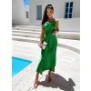 73904 5 zelene leskle elegantni saty menleys se zlatymi raminky