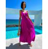 Fuchsiové elegantní šaty SIMORENS (Veľkosť ONESIZE)
