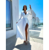 Biele dlhé elegantné šaty JOELLIAN