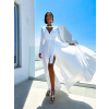 Biele dlhé elegantné šaty JOELLIAN
