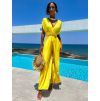 Žlutý dlouhý overal PERCY na zavazování (Veľkosť ONESIZE)