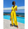 Žltý dlhý overal PERCY na zaväzovanie