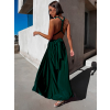 Smaragdové elegantní šaty KATIE s vázáním (Veľkosť ONESIZE)