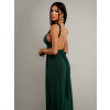 Smaragdové elegantné šaty KATIE s viazaním