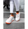 Bielooranžové tenisky MAISIENE s vysokou podrážkou