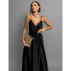 Čierne elegantné dlhé šaty FAIRYTALE