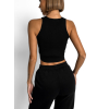 Čierny elegantný top ALAWOSI