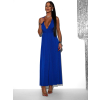 Kráľovsky modré elegantné šaty BEATRICE s viazaním
