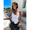 Bílé žebrované body BOLTANY (Veľkosť M/L)