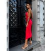 Červené elegantné šaty ADELAINE