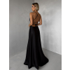 Čierne dlhé elegantné šaty CELLINES
