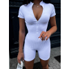 Biely overal KELERY s krátkym rukávom