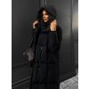 Černá dlouhá bunda MICHIGAN (Veľkosť M/L)