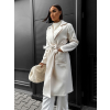 Krémový jednoduchý kabát CITON