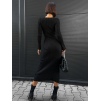 Čierne šaty EDEMS so zvonovými rukávmi